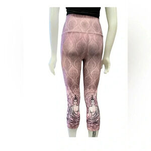 Evolution and Creation High Waisted Boho Buddha Crop Leggings Size  Medium